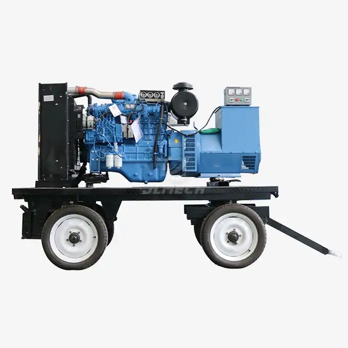 open type diesel generator with wheels